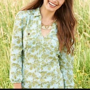 Matilda Jane Dappled Piper Green Floral Blouse